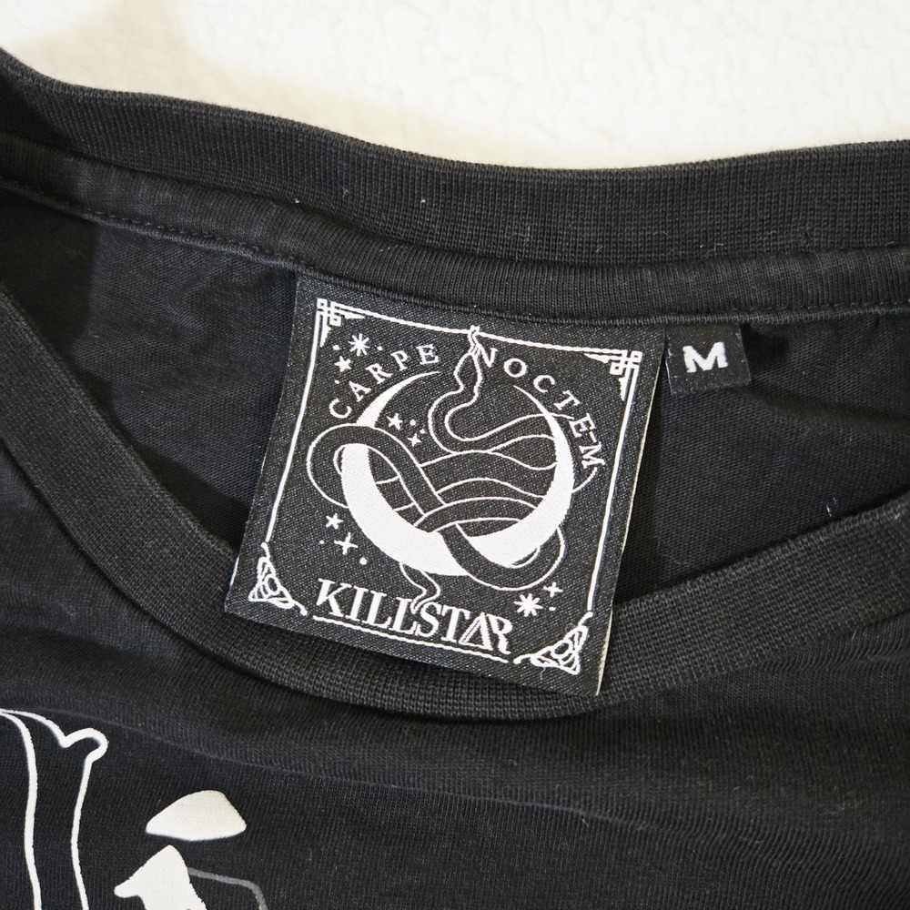 Killstar Anti People Person Short Sleeve‎ Shirt Black Top Women's Size M - Picture 4 of 8